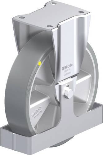 Blickle Stahlblech-Bockrolle BH-ALTH 250K-AS-FS in Silber, Rad-Durchmesser: 250 mm, Tragfähigkeit: 900 kg - Bild 1