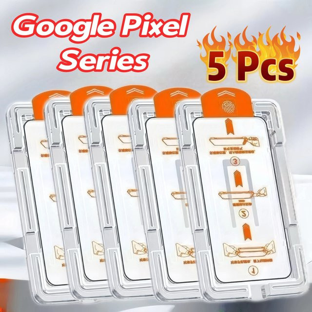 Google Displayschutzglas aus gehärtetem Glas, transparent, für Google Pixel 9, 9 Pro, 9 Pro XL, 8, 8 Pro, 8a, 7, 7a, 6a, 6e - Bild 1