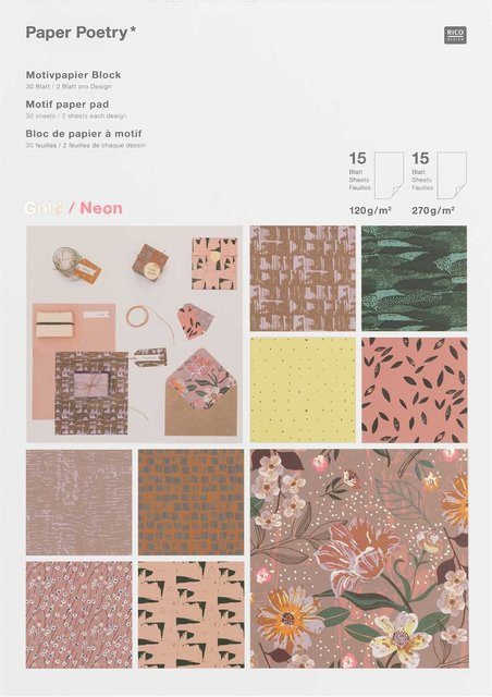 Rico Design Paper Poetry Motivpapierblock Nature Matters, Multicolor, 30 Blatt - Bild 1