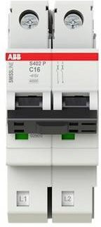 ABB S402P-C16 Leitungsschutzschalter 16A 415V in Weiß - Bild 1