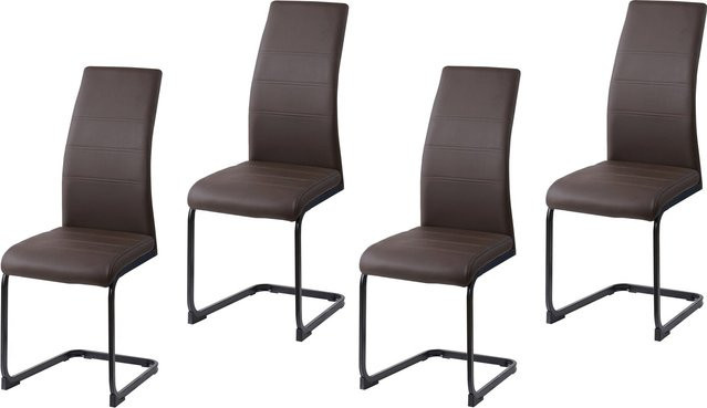 HTI-Living Schwingstuhl SallyP in Braun mit Kunstleder und modernem Design - Bild 1
