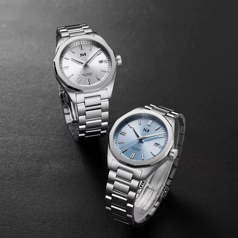 Cronos Armbanduhr Automatik, Edelstahl, 39 mm, Herren, Saphirglas - Bild 2