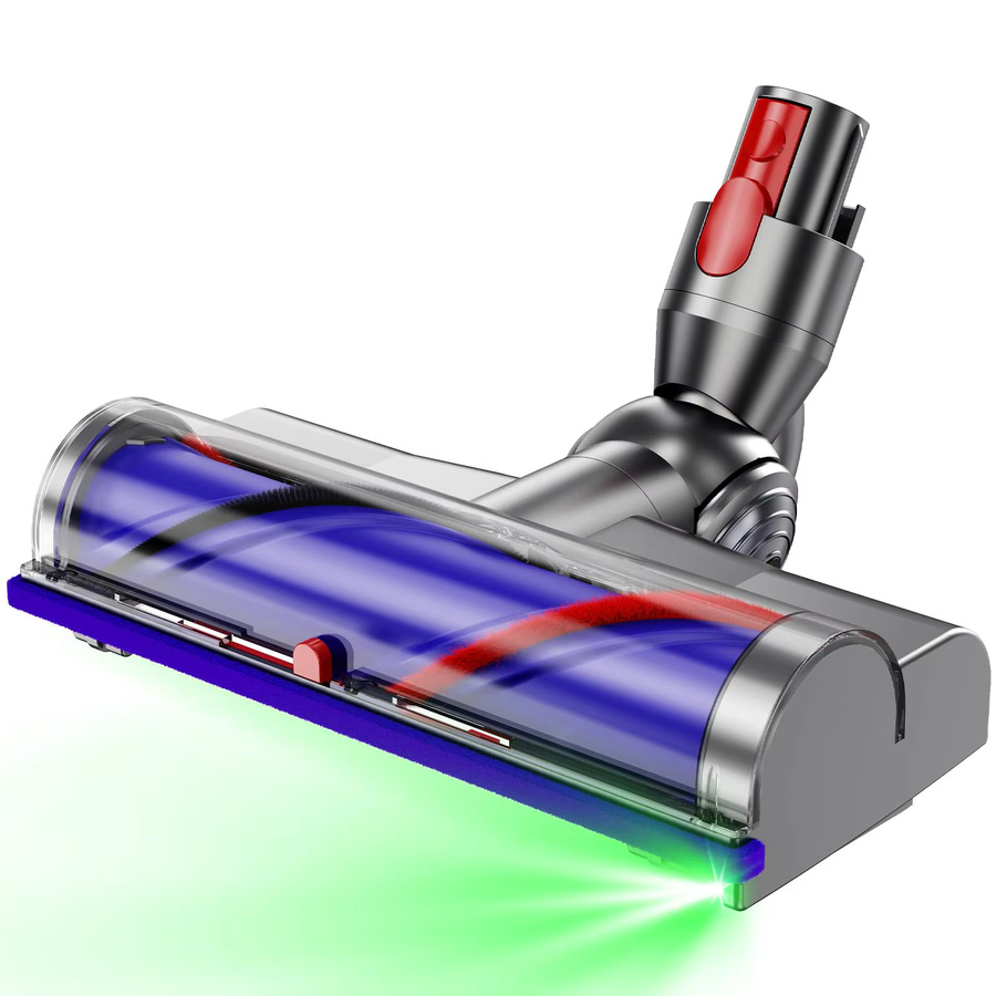 Dyson Staubsaugerkopf für V7 V8 V10 V11 V15 als V-förmige Boden- und Teppichbürste, abnehmbar und waschbar, Breite: 25,5 cm, Höhe: 13,0 cm - Bild 8