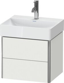Duravit Waschtischunterschrank Compact XSquare mit 2 Schubladen, wandhängend, Weiß matt, B: 48,4 cm, T: 39 cm, H: 39,7 cm - Bild 1