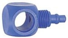Riegler Einfach-Ringstutzen aus POM für G 1/8 und 6/4 mm Schlauch in Blau - Bild 1