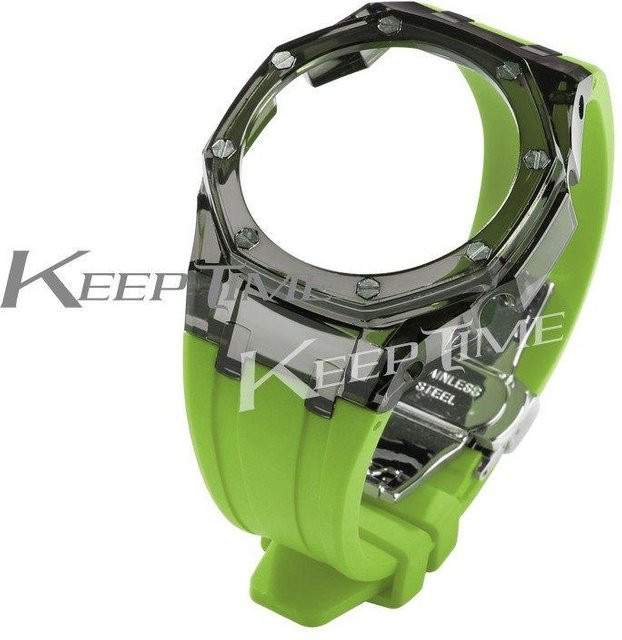 Uhrenarmband Silikon, Schwarz, Unisex - Bild 1