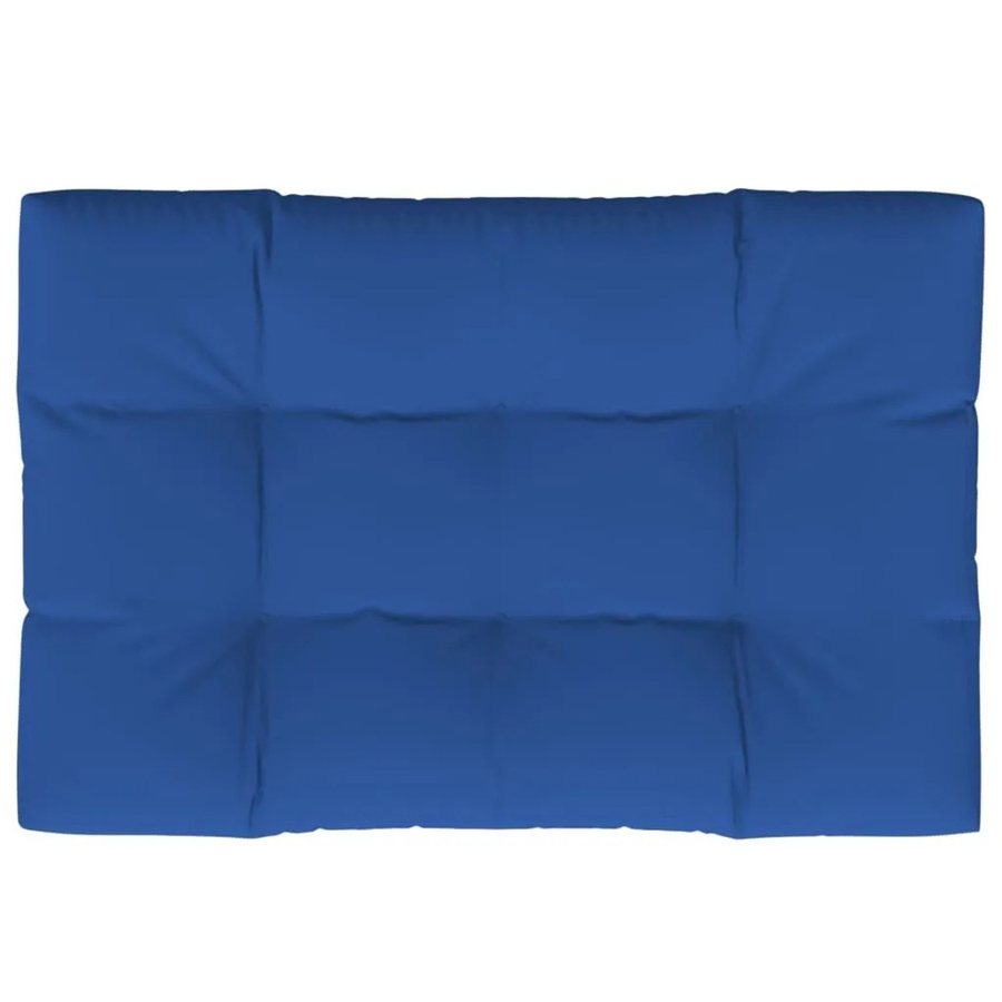 vidaXL Palettenkissen aus Polyester in Königsblau, B/T/H: 120 x 80 x 12 cm, UV-beständig und wasserabweisend - Bild 2