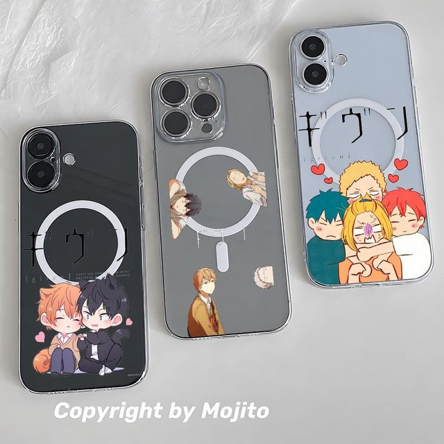G-Given L-Love Handyhülle für iPhone 17 16 15 14 13 12 11 Pro Max, transparente TPU MagSafe Hülle mit Linsenschutz - Bild 1