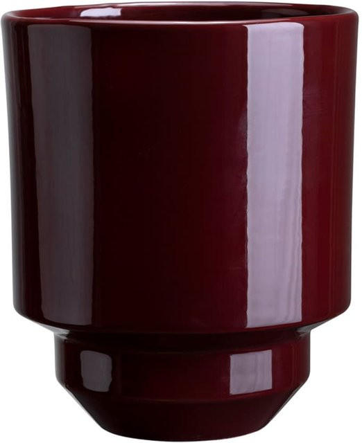 Bergs Potter Blumentopf The Hoff Pot aus Keramik in Deep Burgundy mit Ø 14 cm - Bild 1