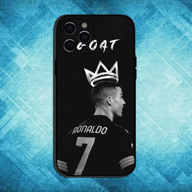 CR7 Cristiano Ronaldo Handyhülle für Apple iPhone 17 16 15 14 13 12 11 Plus Pro Max in Schwarz - Bild 1