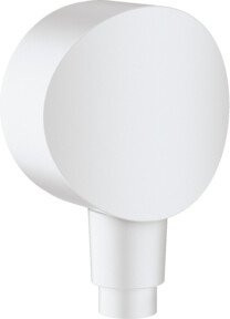 Hansgrohe Wandanschluss Fixfit mit Rückflussverhinderer, 1/2 Zoll, mattweiß - Bild 1