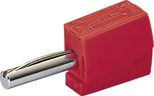 WAGO Bananenstecker gerade in Rot mit 4mm Stift Durchmesser - Bild 1