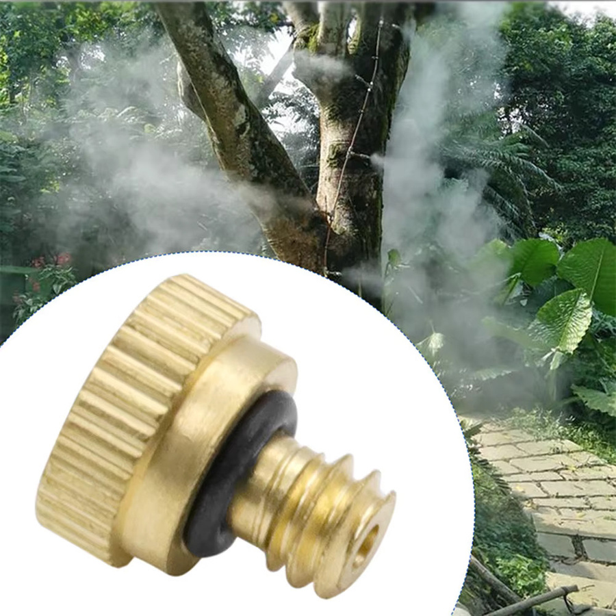 10er Set Pengliu Zerstäubungsdüsen 3/16 Zoll für Nebel-Spray-Kühlwassersysteme in Gold mit Düsenöffnungen von 0,1 mm bis 0,5 mm - Bild 4