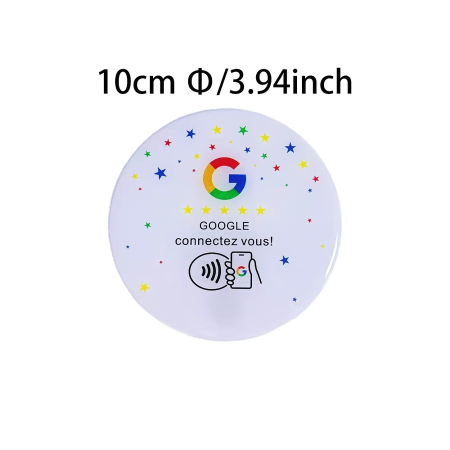 Google NFC Kleberkarte Ntg215 Runde Patchkarte mit selbstklebender Rückseite 13,56 MHz - Bild 2