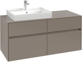 V&B Waschtischunterschrank Collaro in Cashmere Grey, B/T/H: 120 x 54,8 x 50 cm, WT links - Bild 1