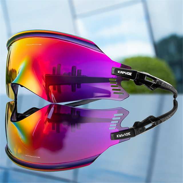 KAPVOE Sportsonnenbrille, Unisex, Vollrand, Multicolor, Kunststoff - Bild 1