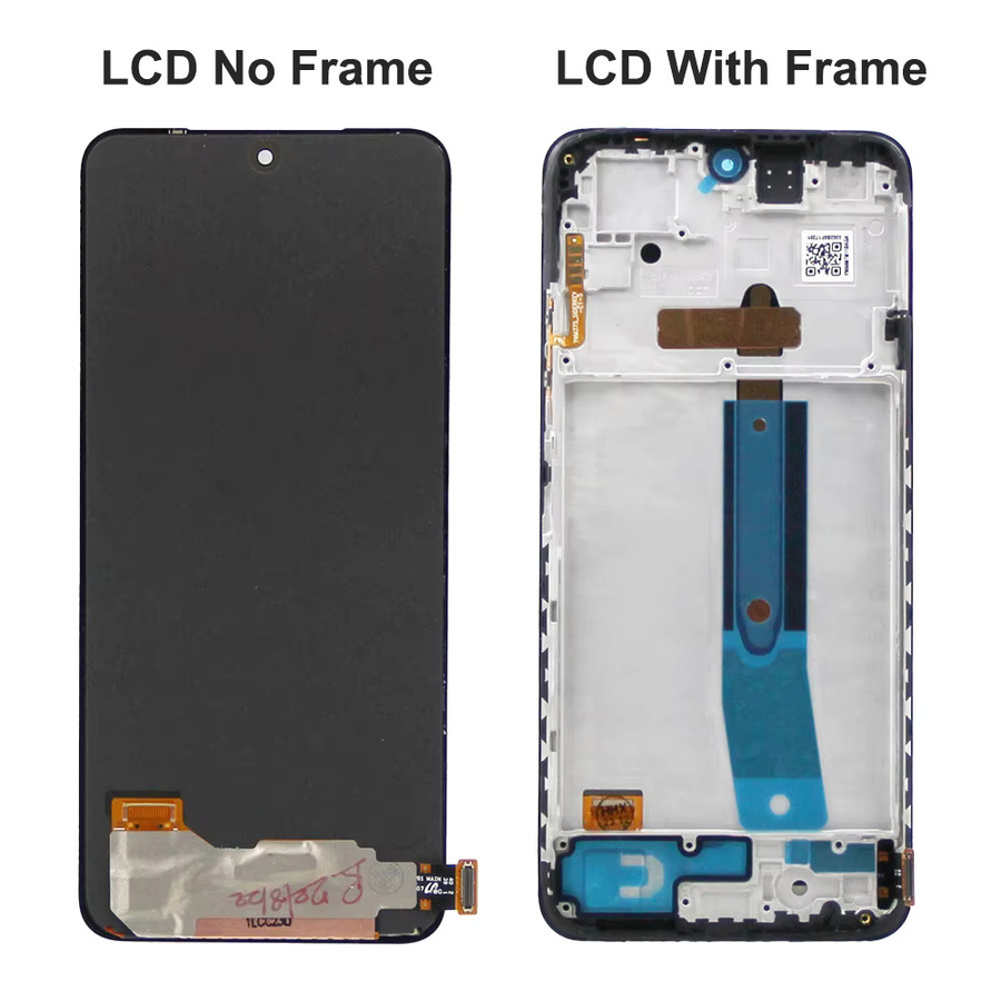 Xiaomi Redmi Note 11s 4G AMOLED Display mit Rahmen in Schwarz als Ersatz-LCD Touchscreen Digitalisierer - Bild 3