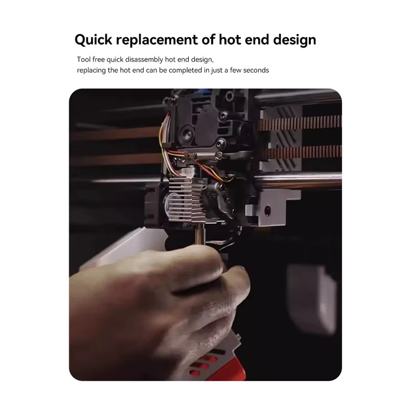 Anycubic Hotend-Kit für Kobra S1/S1C 3D-Drucker mit Messingdüsen in 0,2mm, 0,4mm, 0,6mm und 0,8mm in Gold - Bild 4