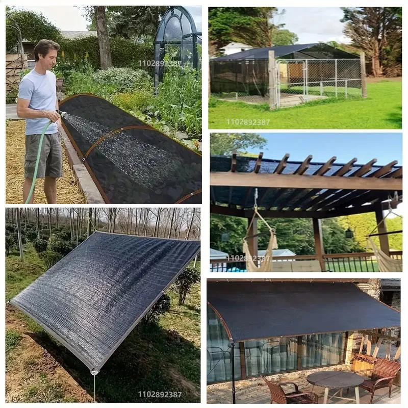 Simplistic Living Home Sonnenschutznetz aus PE in Schwarz, 4 x 6 m - Bild 5