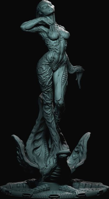 ZKBOZK Android Awakening, Resin-Modellfigur, Fantasy, unmontierter und unbemalter Bausatz - Bild 1
