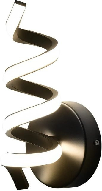 NETTLIFE Moderne LED-Innenwandleuchte in Schwarz mit Up-Down-Lichteffekt, 7W, Warmweiß 3000K - Bild 1