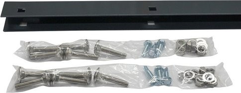 hadra Zaunanschluss-Set aus Stahl in Grau für Zaunhöhe 1030 mm - Bild 1