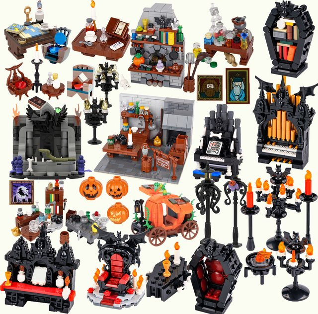 BRICKPANDA Mittelalterliche Hexe Hütte, Bausteine, Fantasy - Bild 1