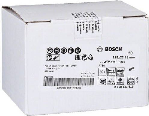 Bosch Fiberschleifscheibe Best for Metal und Inox Durchmesser: 125 mm - Bild 1