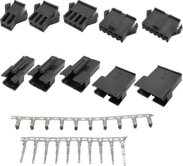 ALLiSHOP 10 Sets SM Steckverbinder Set mit 2,54mm Pitch, Weiblich und Männlich, Schwarz - Bild 1
