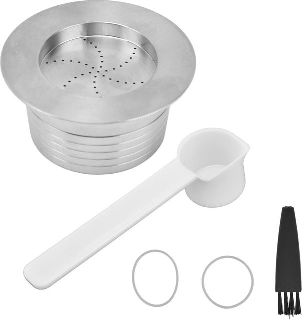 TOMTOP JMS Wiederverwendbare Kaffeekapseln aus Edelstahl für Lavazza L, Farbe: Grau/Silber - Bild 1