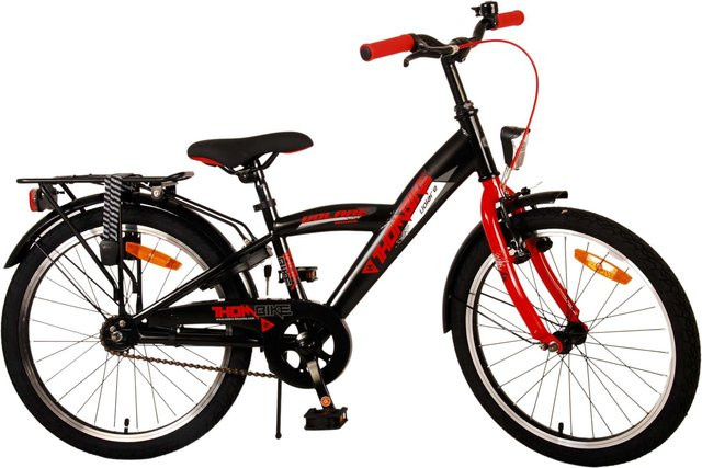 TPFSports Thombike Kinderfahrrad, 20 Zoll, Schwarz/Rot, Rücktritt + Handbremse - Bild 1