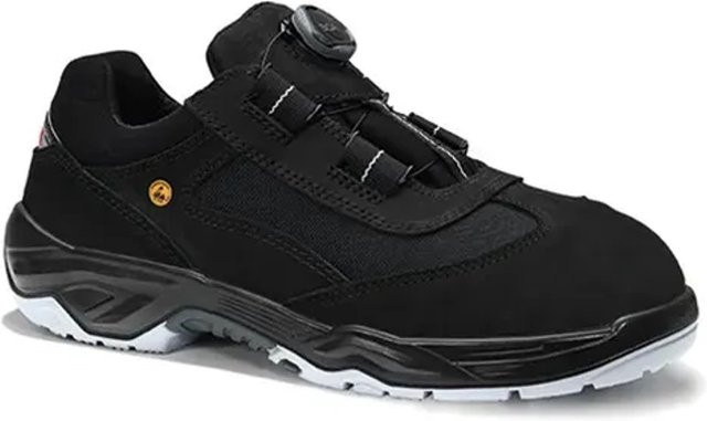 Elten Sicherheitshalbschuh Dustin Boa Low ESD S3 in Schwarz, Größe 41 - Bild 1