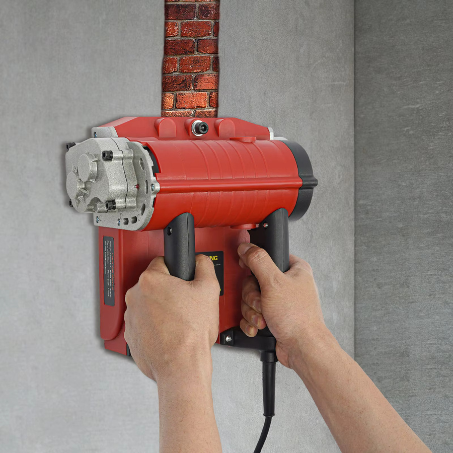 CNCEST Elektrische Wandhobelmaschine 4580 W in Rot mit 3500 U/min für Wandrenovierung und Farbentfernung, Breite: 15 cm - Bild 2