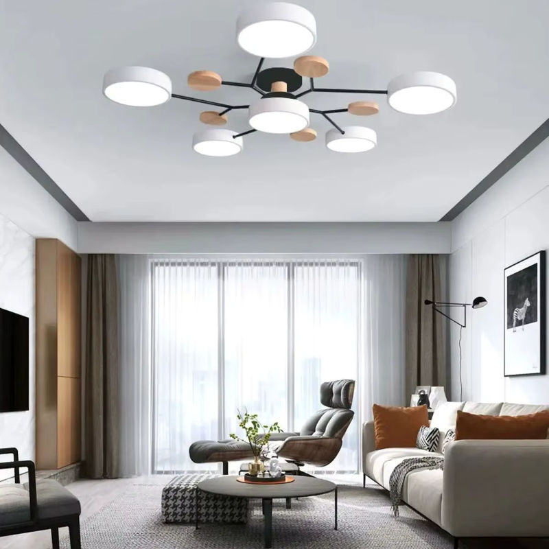 IRALAN Moderne LED-Deckenleuchte in Ringform, runder Deckenleuchter mit 3 Farbmodi für Wohnzimmer und Schlafzimmer, Schwarz/Weiß - Bild 4