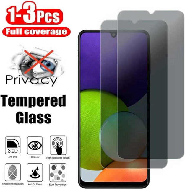 Sichtschutz aus gehärtetem Glas für vivo y15a y55 y52 y15s y20 y76 y76s 5g, transparent - Bild 1