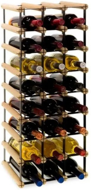 PROREGAL Modulares Weinregal Vinotega aus massivem Kiefernholz in Natur, H x B x T: 82,5 x 32,5 x 24,5 cm - Bild 1