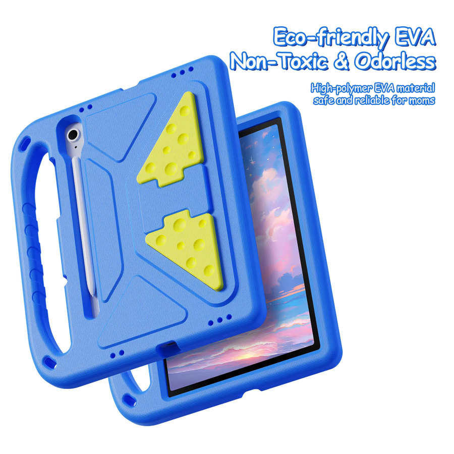 DUXDUCIS stoßfeste EVA-Hülle für Kinder für Samsung Galaxy Tab S11, S10 Lite, S9 FE, S8 11 Zoll, Tab A9 8.7 und A11 Plus mit Anti-Drop-Ständer in Pink oder Blue - Bild 3