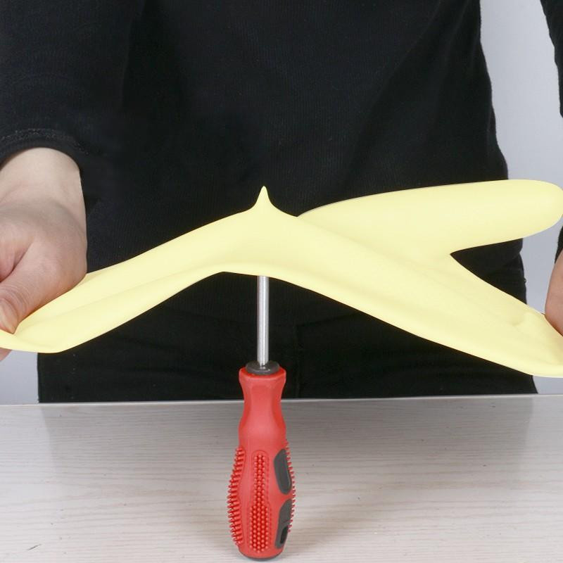 MaoZheng Latex-Handschuhe Gelb, säure- und alkalibeständig, wasserdicht und rutschfest, Länge: 30 cm - Bild 2
