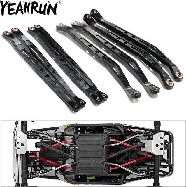 Yeahrun Aluminium Link Rod Oberarm Unterarm Chassis Federung Gestänge, 1/10 Axial Wraith 90018 RC Crawler Auto - Bild 1