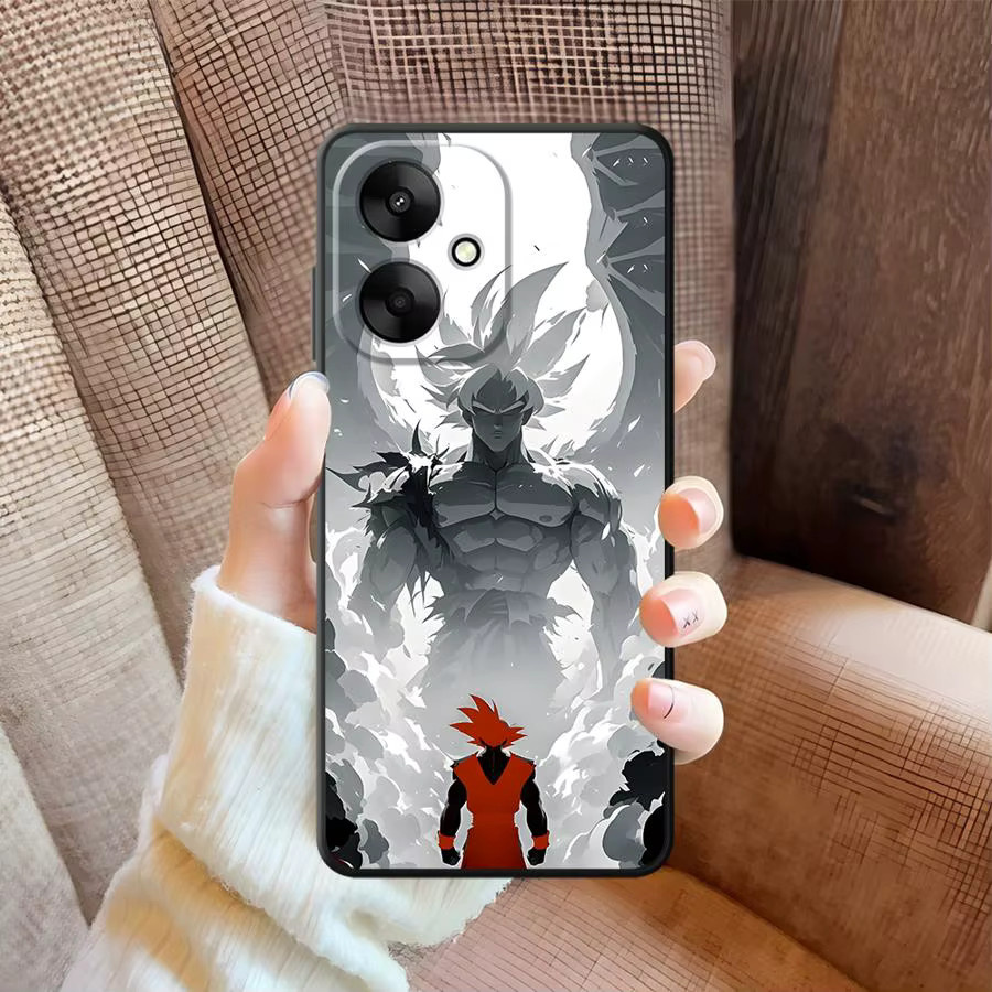 Schwarze weiche Handyhülle mit Dragon Ball Goku Cartoon Design für Xiaomi Redmi 13C A3 A4 10 K40 K80 Pro 12C A5 A1 A2 Plus 9 14C - Bild 4
