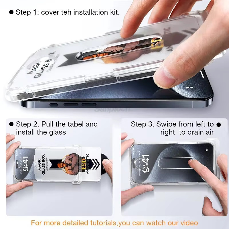 Xiaomi Privacy Schutzfolie aus gehärtetem Glas mit 9H Anti-Kratz-Schutz für Poco F8 und Poco F7 Ultra Pro, transparent - Bild 3