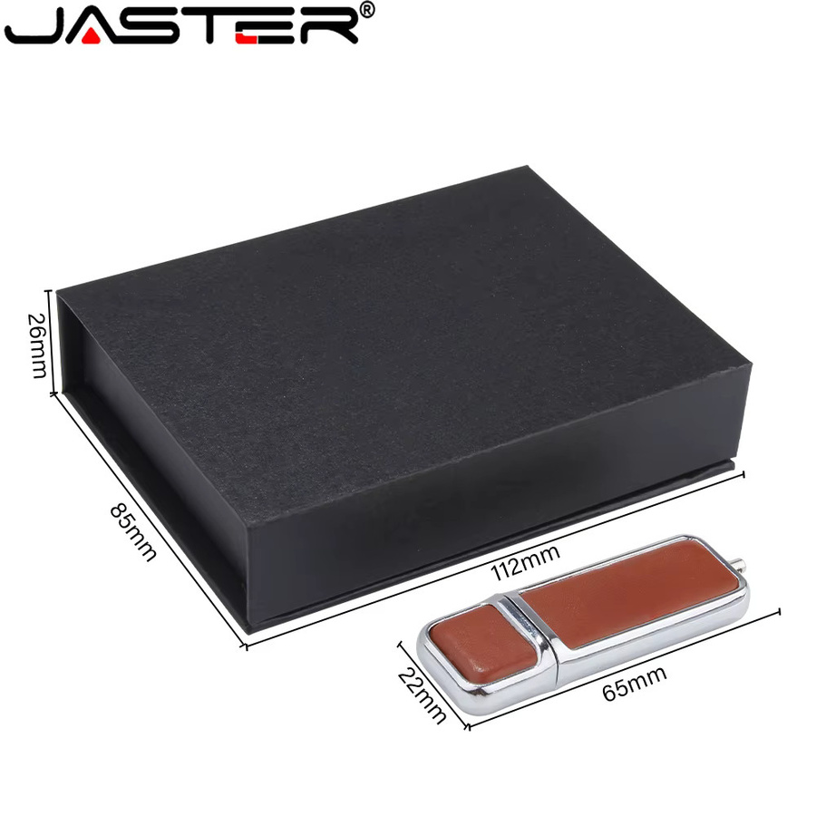 Jaster USB 2.0 Flash-Laufwerk aus braunem Leder mit 128GB Speicherplatz - Bild 2