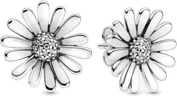Wucifang Jewelry Ohrstecker 925 Sterling Silber, Gänseblümchen, Damen - Bild 1