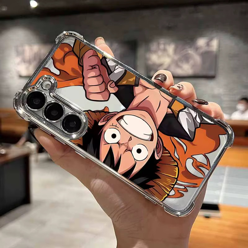 O-ONE P-PIECE-E Anime Handyhülle für Samsung Galaxy S26 S25 S24 S23 S22 S21 S20 (Edge, FE, Ultra, Plus, Lite), mehrfarbig, galvanisierte Sturzhülle - Bild 1