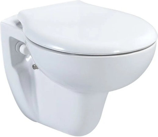 Belvit Wand-WC Dusch-WC Tiefspüler mit Taharet Bidet und Softclose Deckel, Weiß