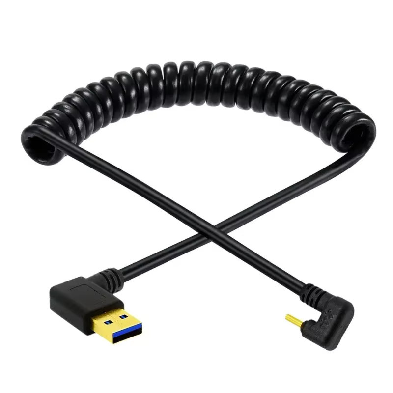 BSN USB 3.0 auf USB-C Datenladekabel mit Winkelstecker in Schwarz - Bild 4