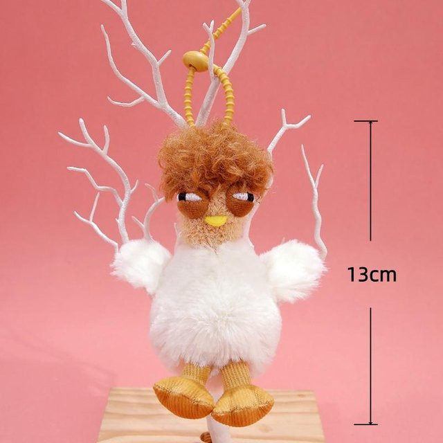 Yiran toy Hühnchen-Plüschanhänger, Stoffpuppe, 13 cm, Weiß - Bild 1