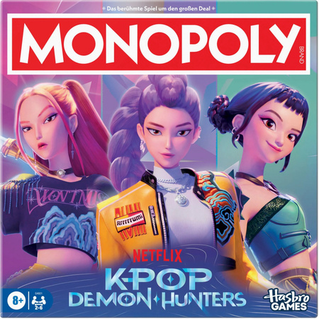 Hasbro Monopoly Kpop Demon Hunters, Brettspiel, ab 8 Jahre