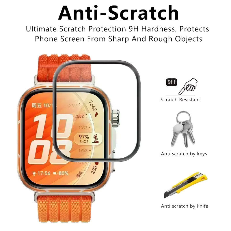 Displayschutzfolie Huawei Watch Fit 5, PMMA, transparent - Bild 2