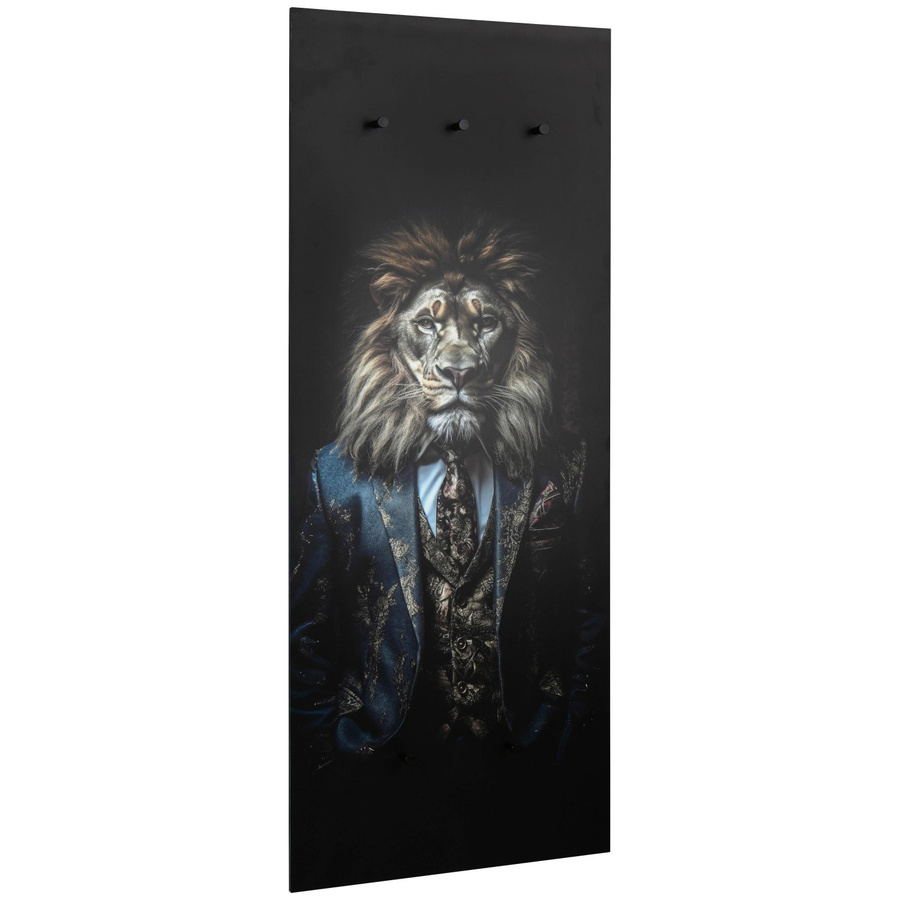 Mömax Wandgarderobe Kalea Löwe Multicolor mit Haken und Animal Print Design - Bild 2
